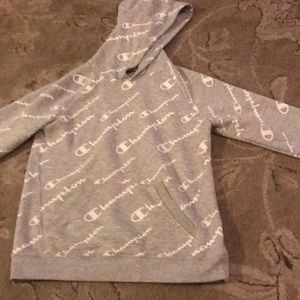 Grey champion hoodie